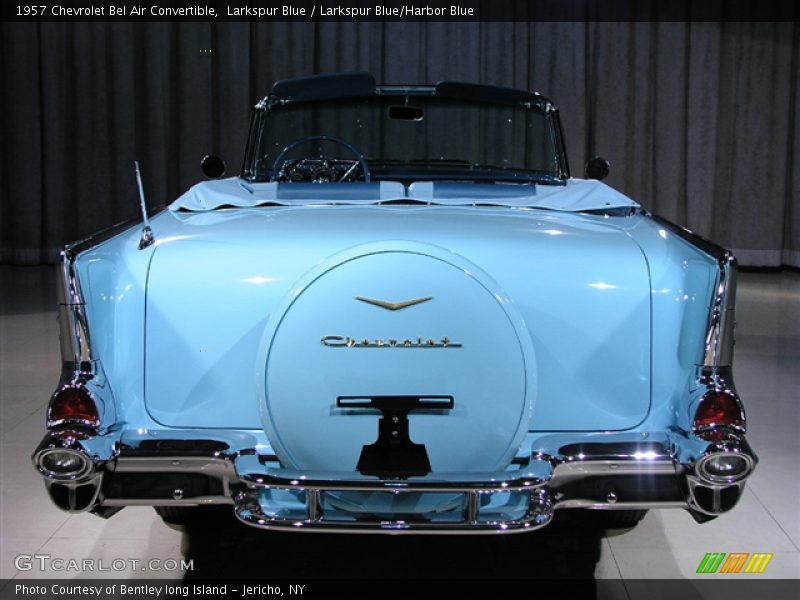 Larkspur Blue / Larkspur Blue/Harbor Blue 1957 Chevrolet Bel Air Convertible