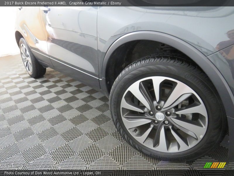 Graphite Gray Metallic / Ebony 2017 Buick Encore Preferred II AWD