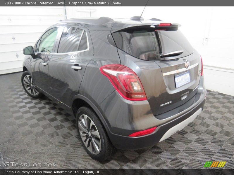Graphite Gray Metallic / Ebony 2017 Buick Encore Preferred II AWD