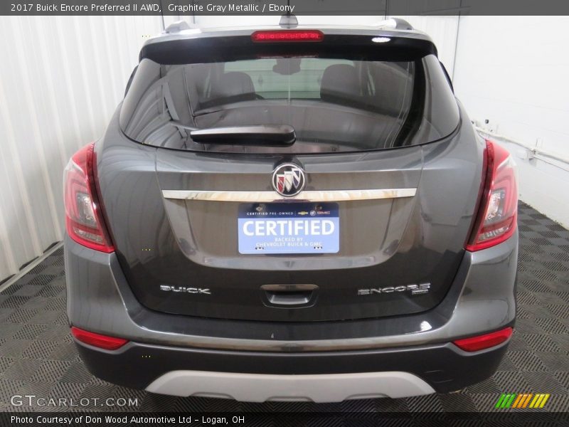 Graphite Gray Metallic / Ebony 2017 Buick Encore Preferred II AWD