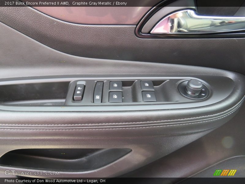 Graphite Gray Metallic / Ebony 2017 Buick Encore Preferred II AWD