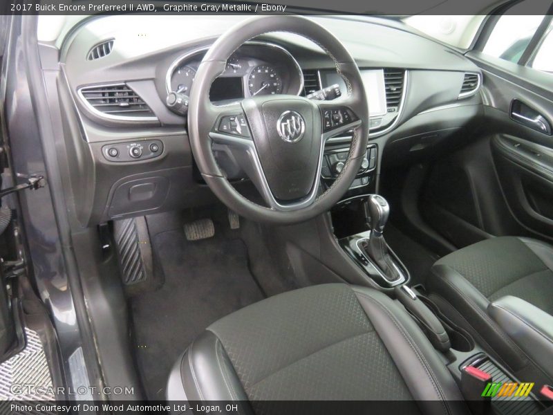 Graphite Gray Metallic / Ebony 2017 Buick Encore Preferred II AWD