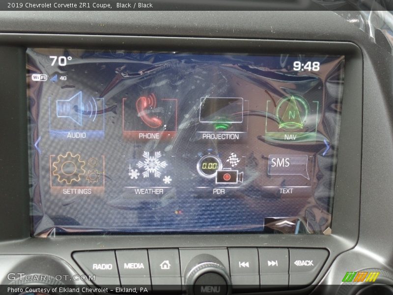 Controls of 2019 Corvette ZR1 Coupe