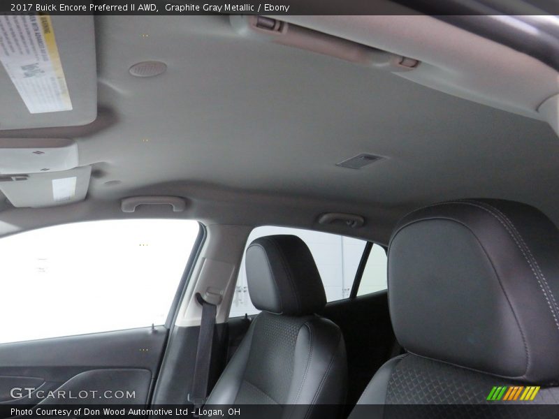 Graphite Gray Metallic / Ebony 2017 Buick Encore Preferred II AWD