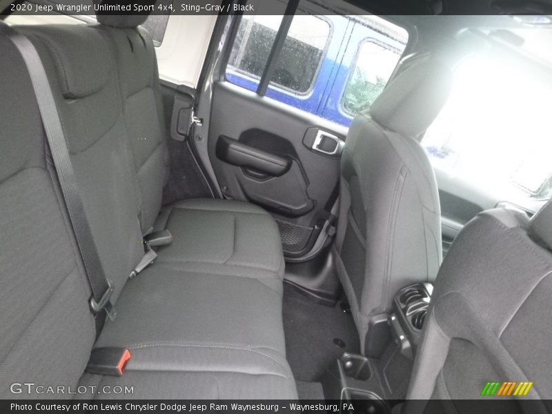 Rear Seat of 2020 Wrangler Unlimited Sport 4x4