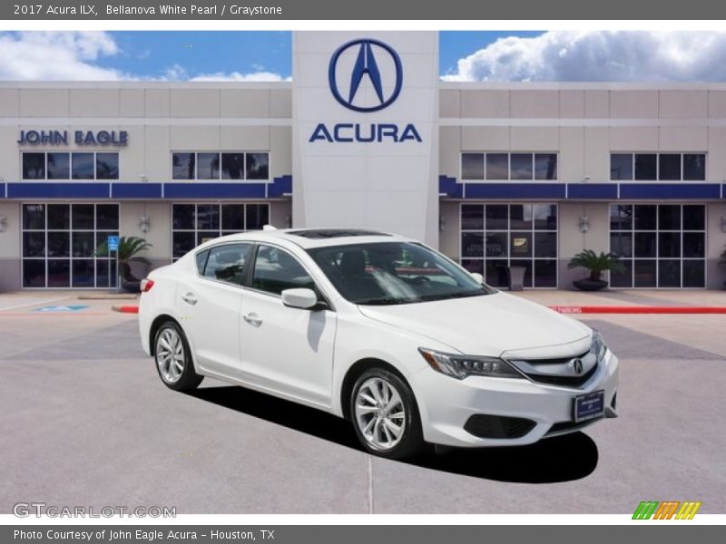 Bellanova White Pearl / Graystone 2017 Acura ILX