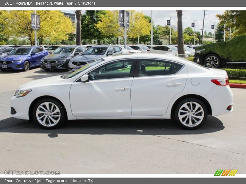 Bellanova White Pearl / Graystone 2017 Acura ILX
