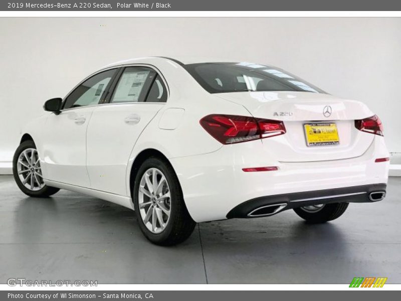 Polar White / Black 2019 Mercedes-Benz A 220 Sedan
