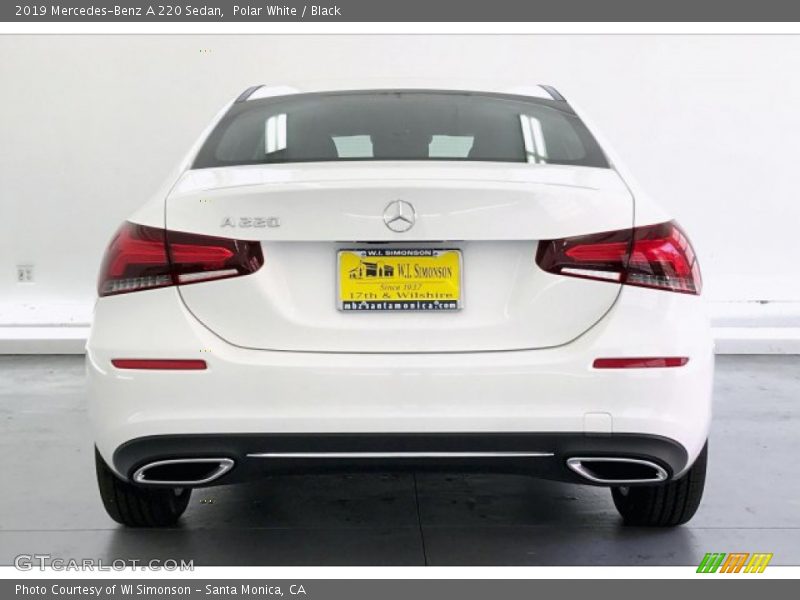 Polar White / Black 2019 Mercedes-Benz A 220 Sedan