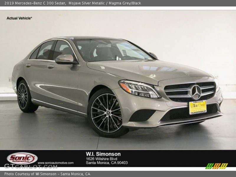 Mojave Silver Metallic / Magma Grey/Black 2019 Mercedes-Benz C 300 Sedan
