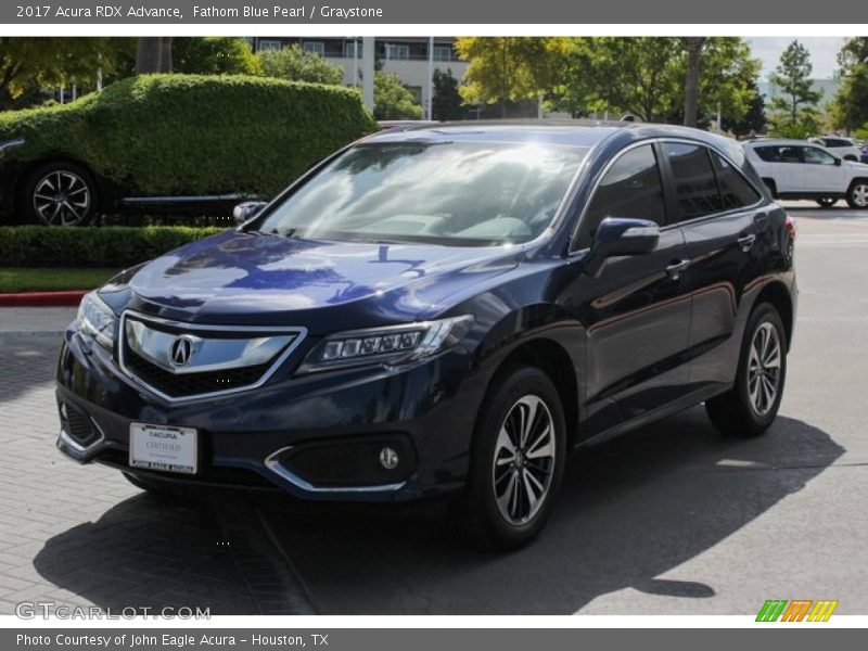 Fathom Blue Pearl / Graystone 2017 Acura RDX Advance