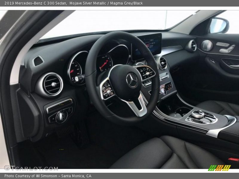 Mojave Silver Metallic / Magma Grey/Black 2019 Mercedes-Benz C 300 Sedan