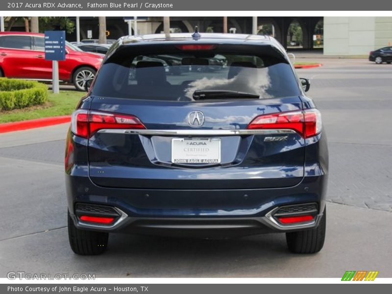 Fathom Blue Pearl / Graystone 2017 Acura RDX Advance