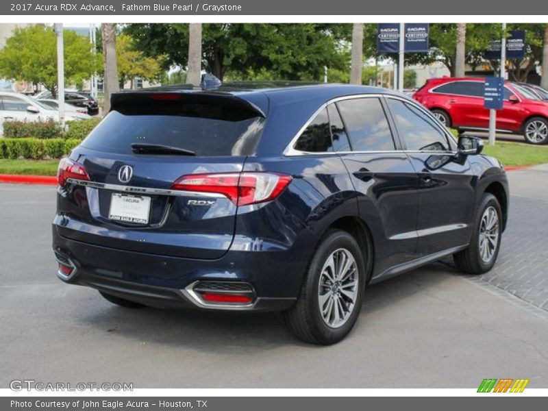 Fathom Blue Pearl / Graystone 2017 Acura RDX Advance
