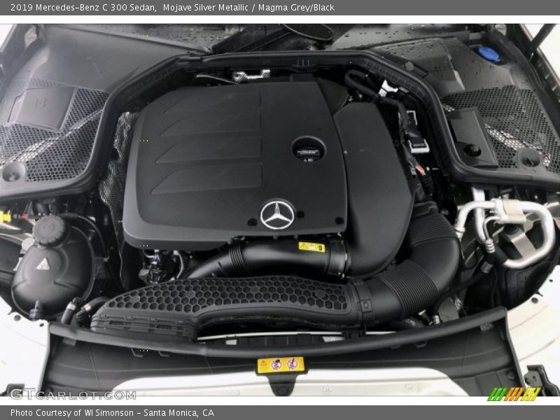 Mojave Silver Metallic / Magma Grey/Black 2019 Mercedes-Benz C 300 Sedan