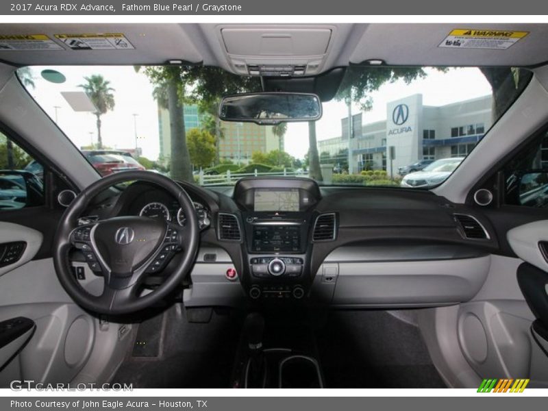 Fathom Blue Pearl / Graystone 2017 Acura RDX Advance
