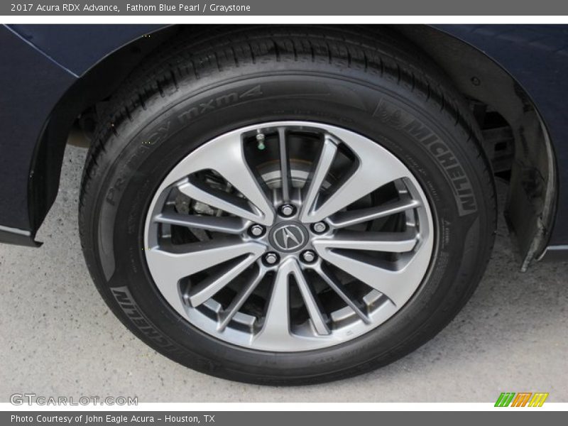 Fathom Blue Pearl / Graystone 2017 Acura RDX Advance