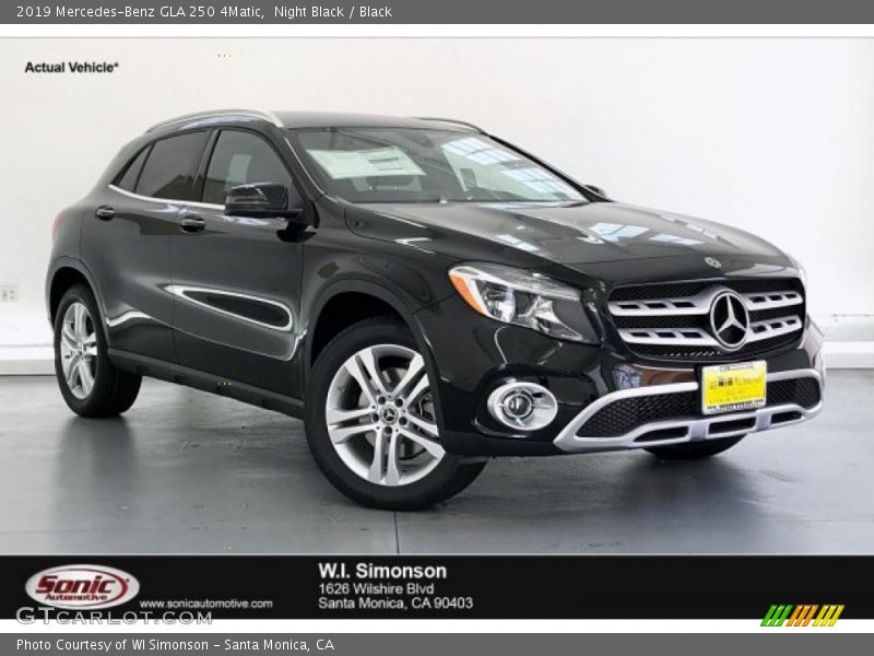 Night Black / Black 2019 Mercedes-Benz GLA 250 4Matic