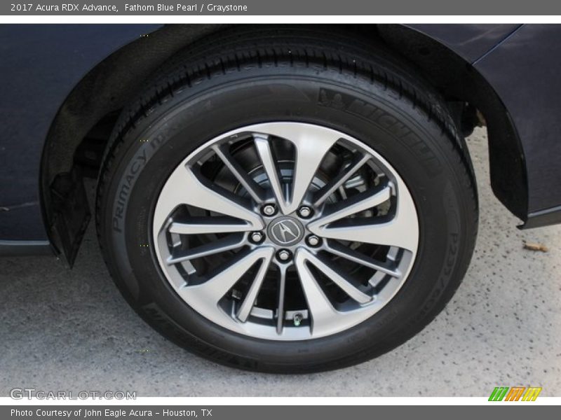 Fathom Blue Pearl / Graystone 2017 Acura RDX Advance
