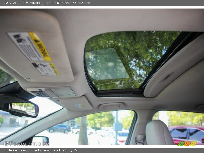 Fathom Blue Pearl / Graystone 2017 Acura RDX Advance