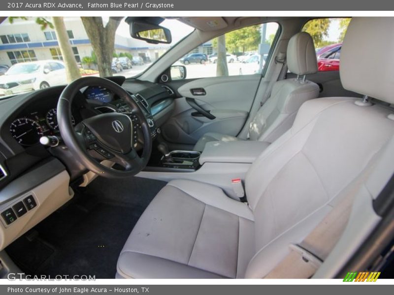 Fathom Blue Pearl / Graystone 2017 Acura RDX Advance