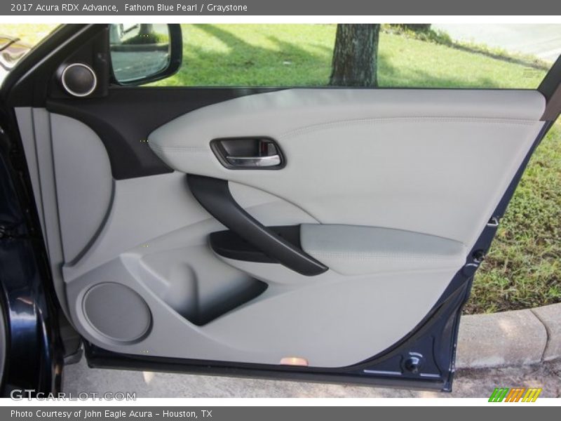 Fathom Blue Pearl / Graystone 2017 Acura RDX Advance