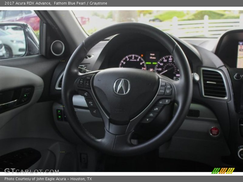 Fathom Blue Pearl / Graystone 2017 Acura RDX Advance