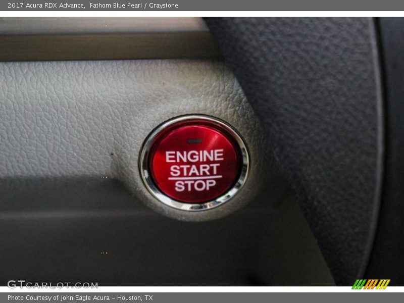 Fathom Blue Pearl / Graystone 2017 Acura RDX Advance