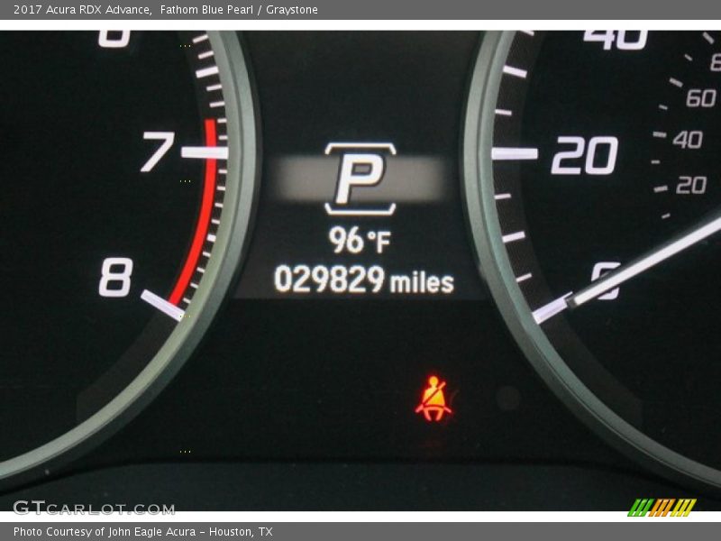 Fathom Blue Pearl / Graystone 2017 Acura RDX Advance