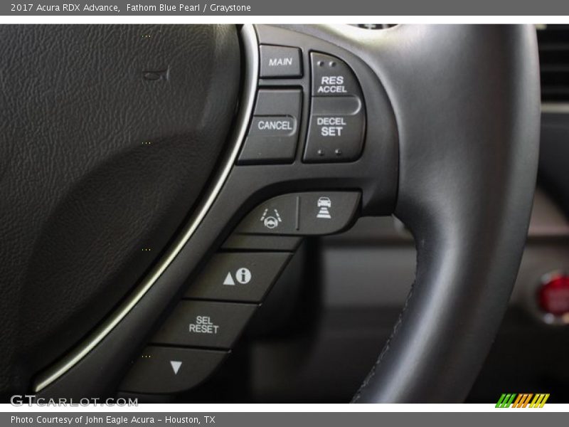Fathom Blue Pearl / Graystone 2017 Acura RDX Advance