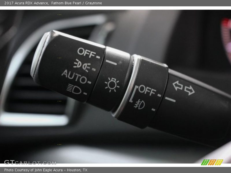 Fathom Blue Pearl / Graystone 2017 Acura RDX Advance