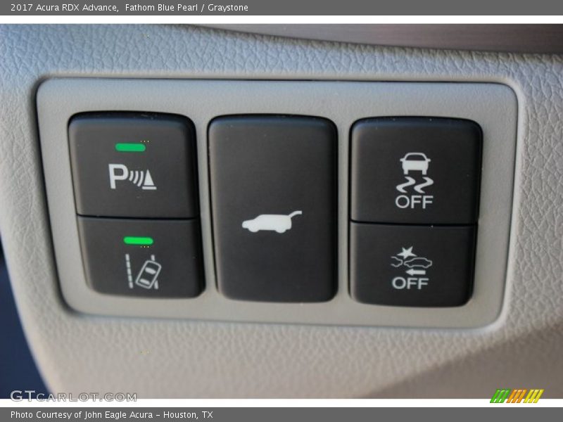 Fathom Blue Pearl / Graystone 2017 Acura RDX Advance