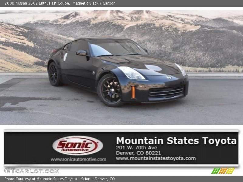 Magnetic Black / Carbon 2008 Nissan 350Z Enthusiast Coupe