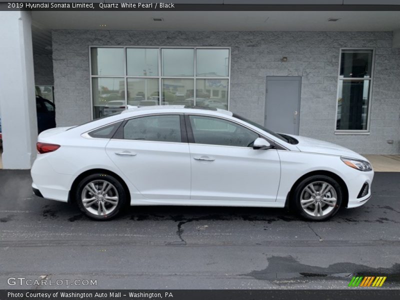 Quartz White Pearl / Black 2019 Hyundai Sonata Limited