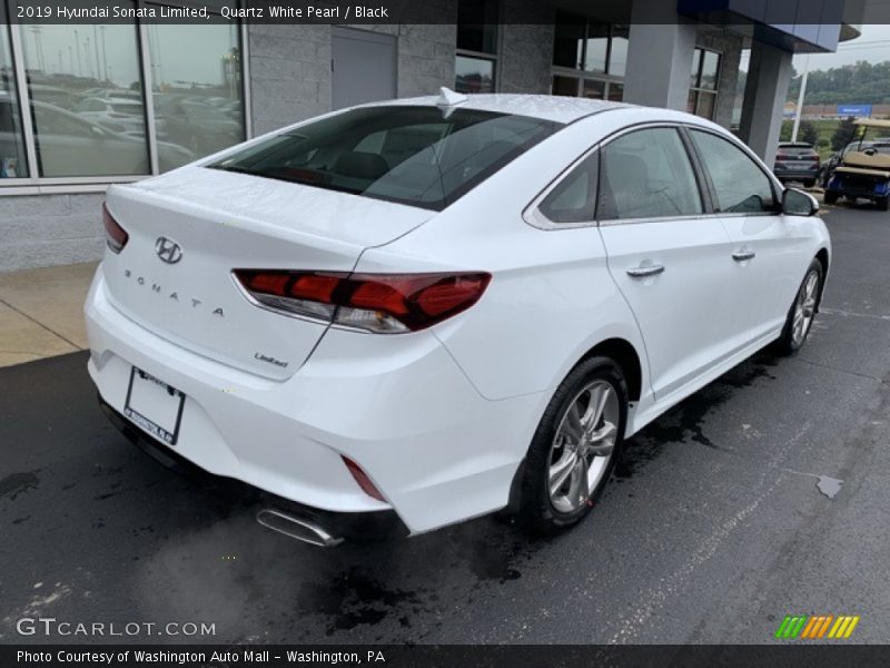 Quartz White Pearl / Black 2019 Hyundai Sonata Limited