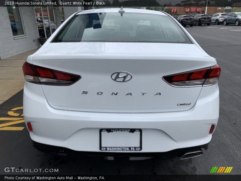 Quartz White Pearl / Black 2019 Hyundai Sonata Limited