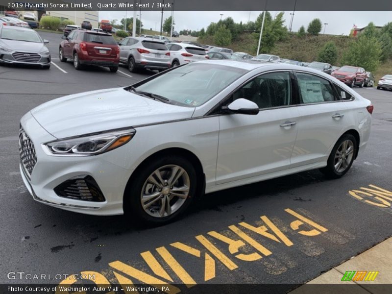 Quartz White Pearl / Black 2019 Hyundai Sonata Limited