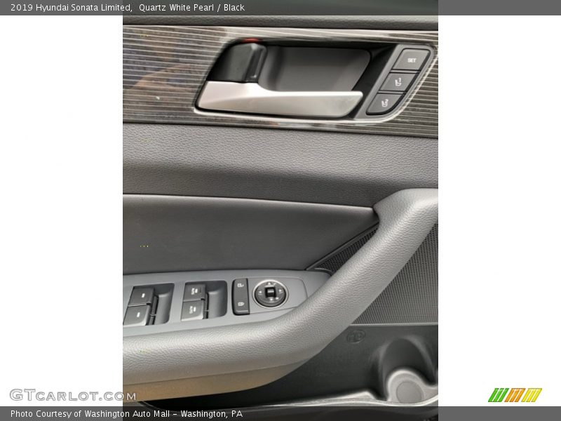 Quartz White Pearl / Black 2019 Hyundai Sonata Limited