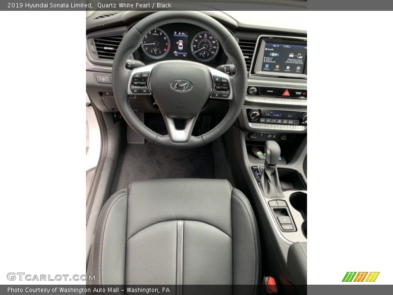 Quartz White Pearl / Black 2019 Hyundai Sonata Limited