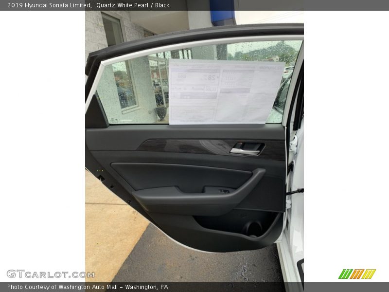 Quartz White Pearl / Black 2019 Hyundai Sonata Limited