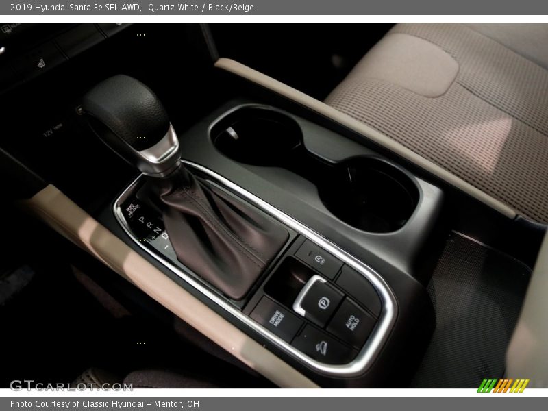 Quartz White / Black/Beige 2019 Hyundai Santa Fe SEL AWD