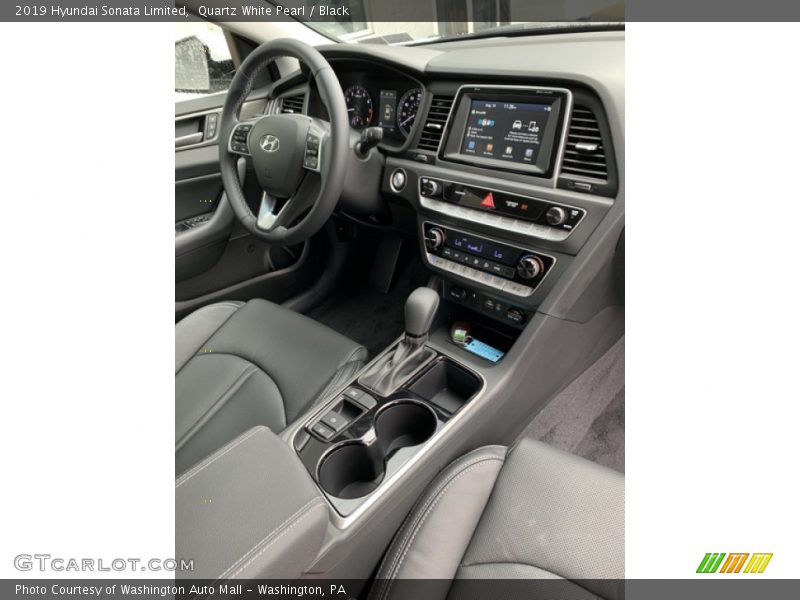 Quartz White Pearl / Black 2019 Hyundai Sonata Limited