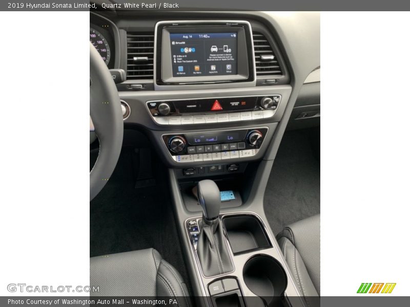 Quartz White Pearl / Black 2019 Hyundai Sonata Limited