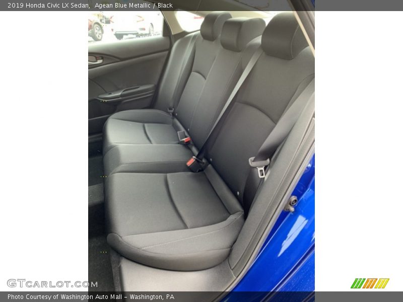 Agean Blue Metallic / Black 2019 Honda Civic LX Sedan