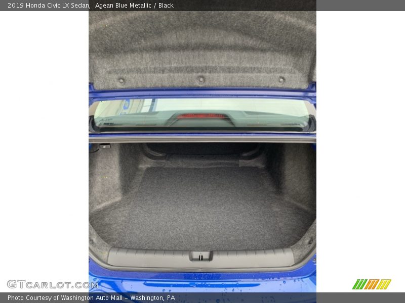 Agean Blue Metallic / Black 2019 Honda Civic LX Sedan