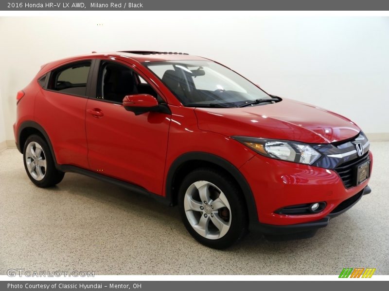 Milano Red / Black 2016 Honda HR-V LX AWD