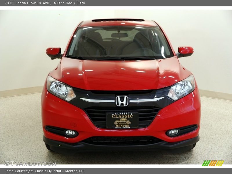 Milano Red / Black 2016 Honda HR-V LX AWD