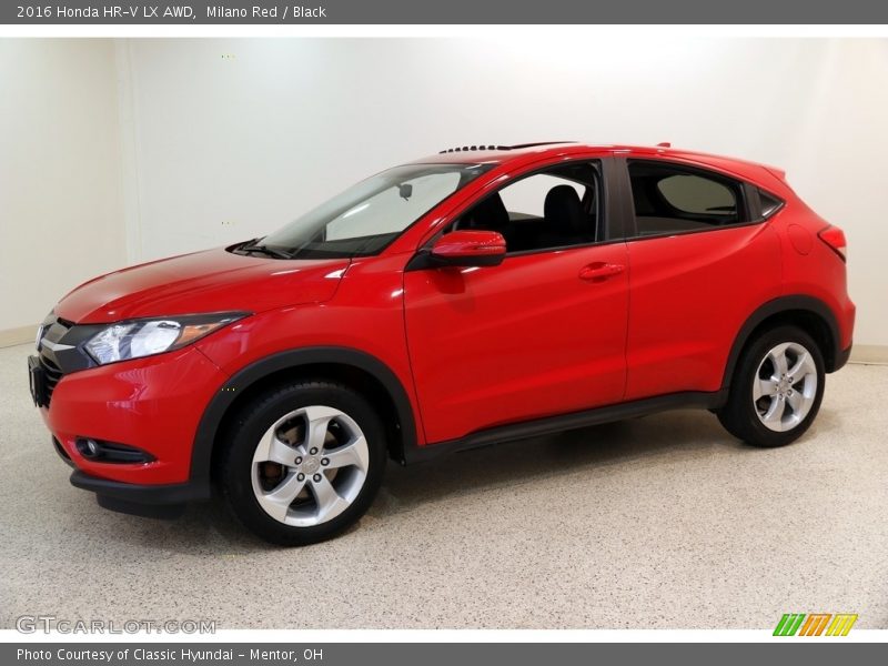 Milano Red / Black 2016 Honda HR-V LX AWD