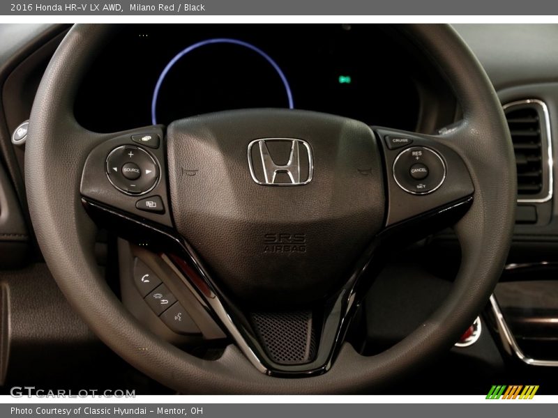 Milano Red / Black 2016 Honda HR-V LX AWD
