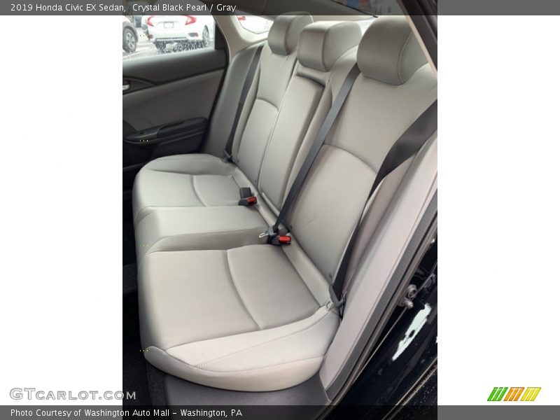 Crystal Black Pearl / Gray 2019 Honda Civic EX Sedan